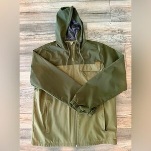 Olive Green Hooded Men's Jacket